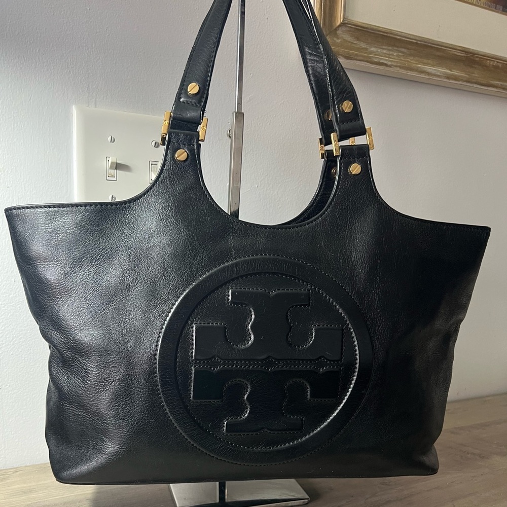 Tory Burch Leather Bombe Burch Tote